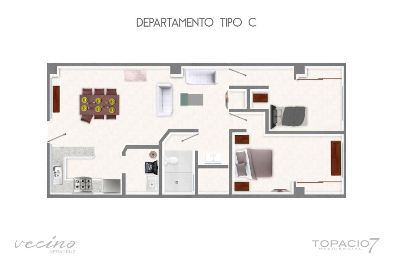 דירות בוקה דל ריו Topacio7 Residencial מראה חיצוני תמונה