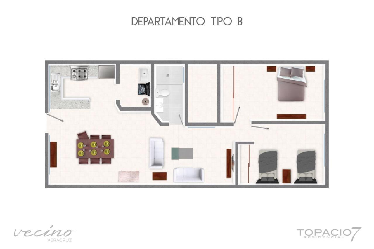 דירות בוקה דל ריו Topacio7 Residencial מראה חיצוני תמונה